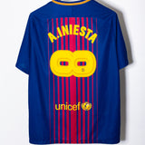 Barcelona 2017-18 Iniesta Special Home Kit (XL)