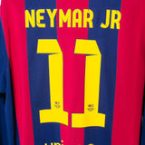 Barcelona 2014-15 Neymar Long Sleeve Home Kit (XL)