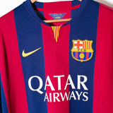 Barcelona 2014-15 Neymar Long Sleeve Home Kit (XL)