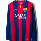 Barcelona 2014-15 Neymar Long Sleeve Home Kit (XL)