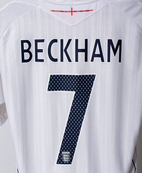 England 2008 Beckham Home Kit (L)