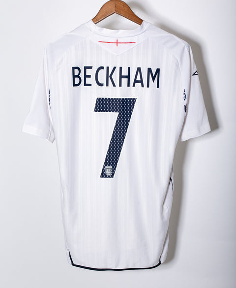 England 2008 Beckham Home Kit (L)