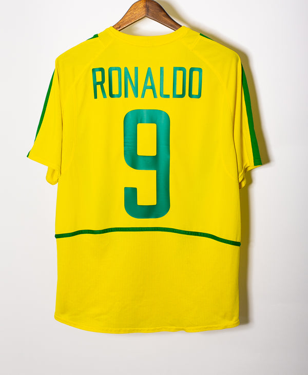 Brazil 2002 Ronaldo Home Kit (XL)