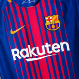 Barcelona 2017-18 Messi Home Kit (M)