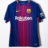 Barcelona 2017-18 Messi Home Kit (M)