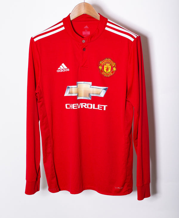 Manchester United 2017-18 Bailly Long Sleeve Home Kit (M)