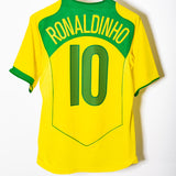 Brazil 2004 Ronaldinho Home Kit (M)