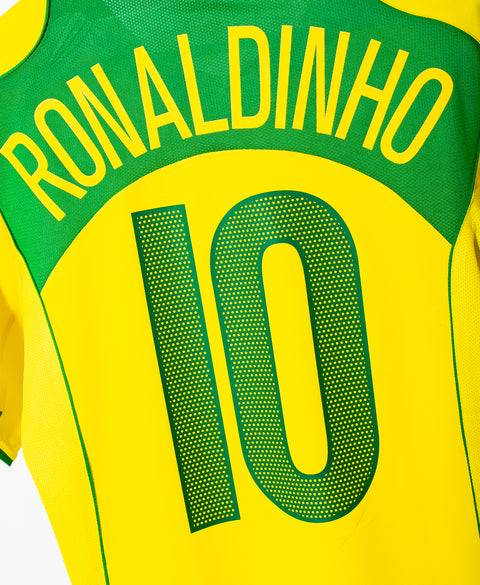 Brazil 2004 Ronaldinho Home Kit (M)