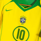 Brazil 2004 Ronaldinho Home Kit (M)