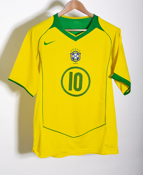 Brazil 2004 Ronaldinho Home Kit (M)