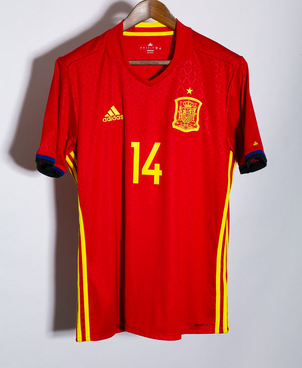 Spain 2016 Thiago Home Kit NWT (L)