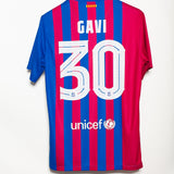 FC Barcelona 2021-22 Gavi Home Kit ( L )