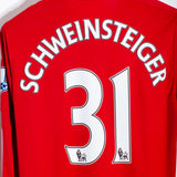Manchester United 2015-16 Schweinsteiger Long Sleeve Home Kit (S)