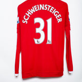 Manchester United 2015-16 Schweinsteiger Long Sleeve Home Kit (S)