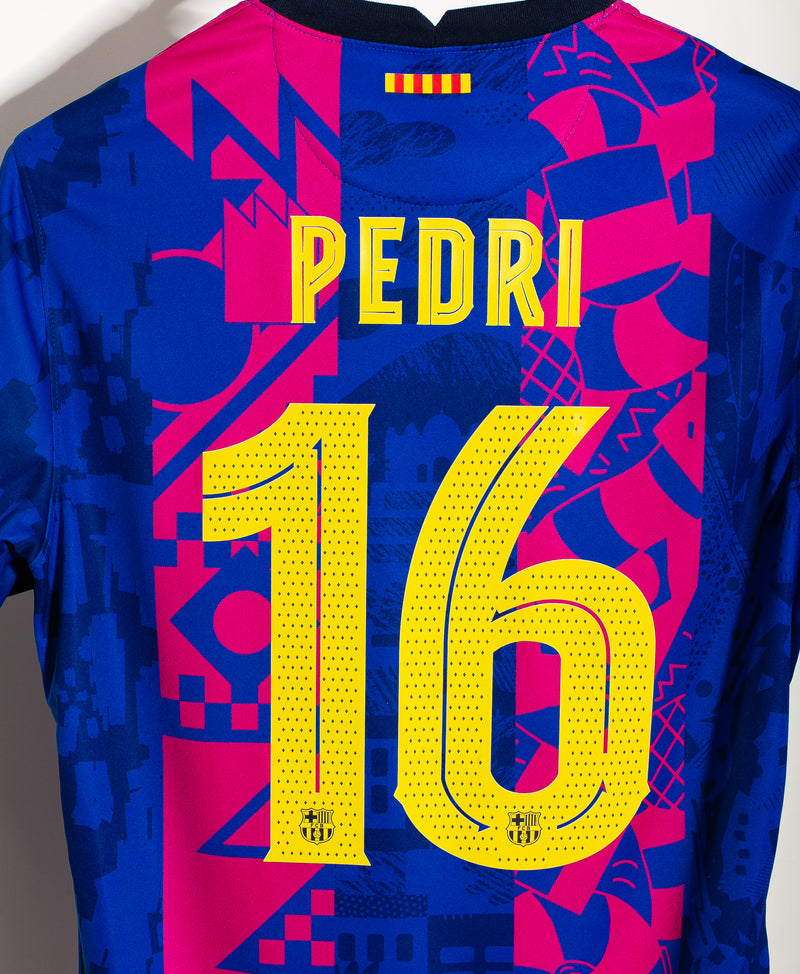 Barcelona 2021-22 Pedri Third Kit (L)
