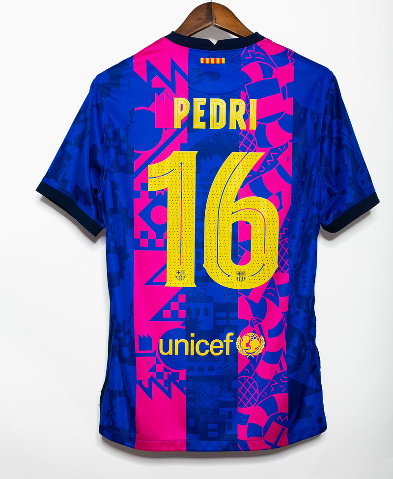 Barcelona 2021-22 Pedri Third Kit (L)