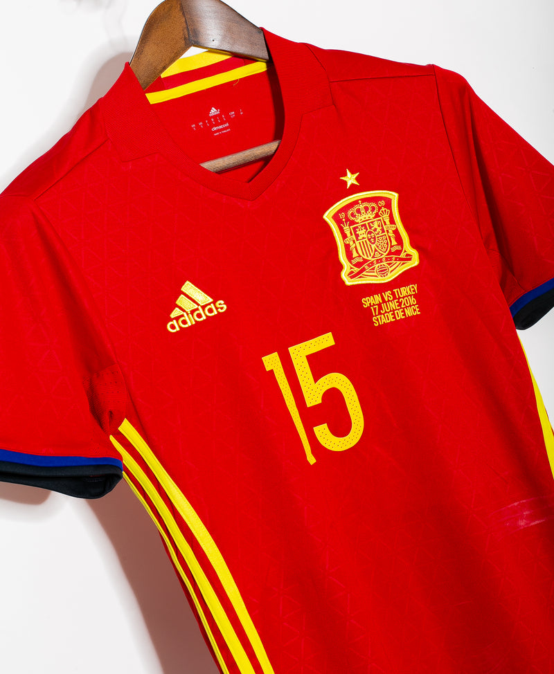 adidas Authentic Spain Jersey - 2016 Home Spain Jerseys