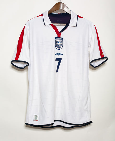 England 2004 Beckham Home Kit (L)