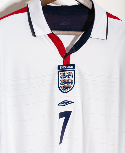 England 2004 Beckham Home Kit (L)