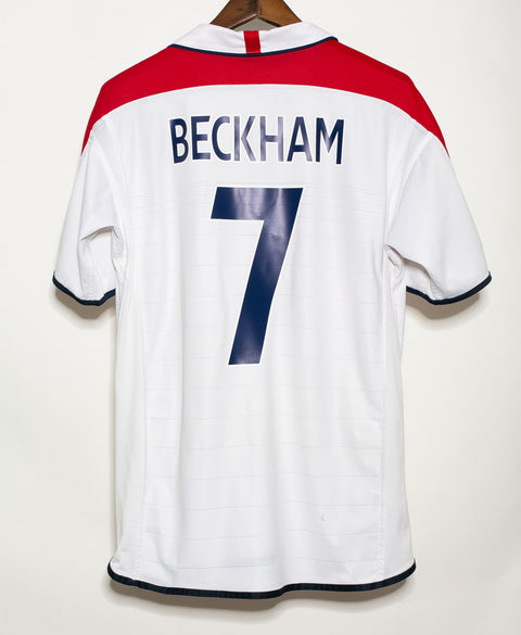 England 2004 Beckham Home Kit (L)