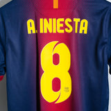 Barcelona 2012-13 Iniesta Home Kit (M)