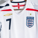 England 2008 Beckham Home Kit (S)