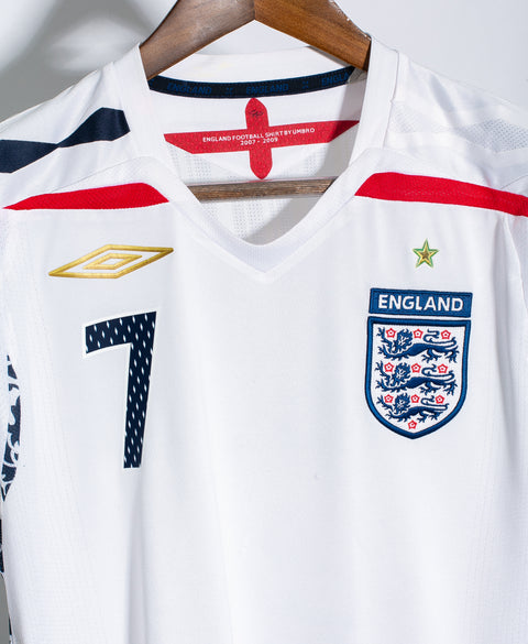 England 2008 Beckham Home Kit (S)