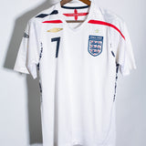 England 2008 Beckham Home Kit (S)