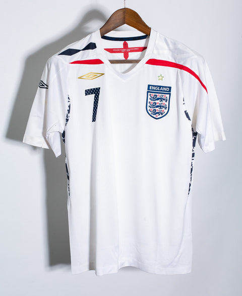 England 2008 Beckham Home Kit (S)