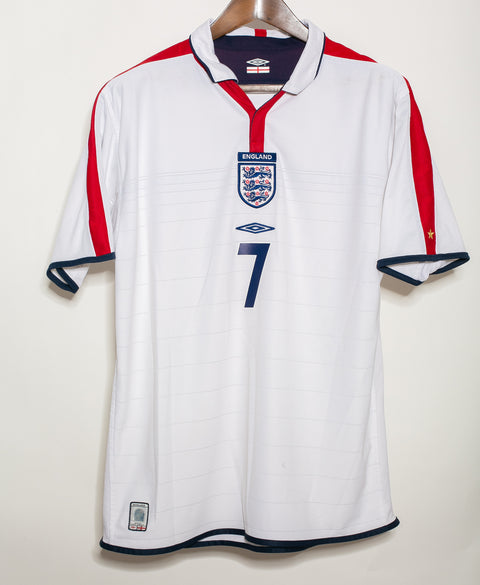 England 2004 Beckham Reversible Home Kit (L)