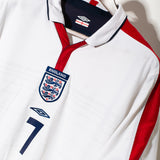 England 2004 Beckham Reversible Home Kit (L)
