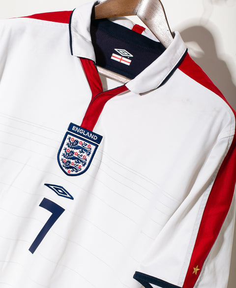 England 2004 Beckham Reversible Home Kit (L)