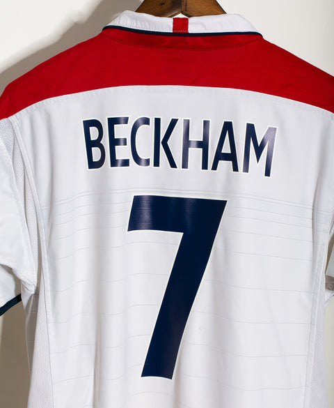 England 2004 Beckham Reversible Home Kit (L)