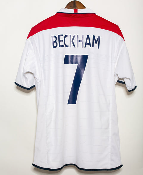 England 2004 Beckham Reversible Home Kit (L)