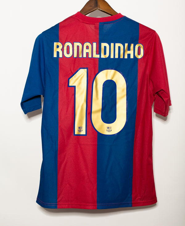 Barcelona 2006-07 Ronaldinho Home Kit BASIC VERSION (M)