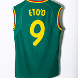 Cameroon 2002 Eto'o Sleeveless Home Kit (L)