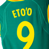 Cameroon 2002 Eto'o Sleeveless Home Kit (L)
