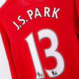 Manchester United 2010-11 JS Park Long Sleeve Home Kit (S)