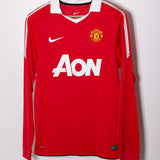 Manchester United 2010-11 JS Park Long Sleeve Home Kit (S)