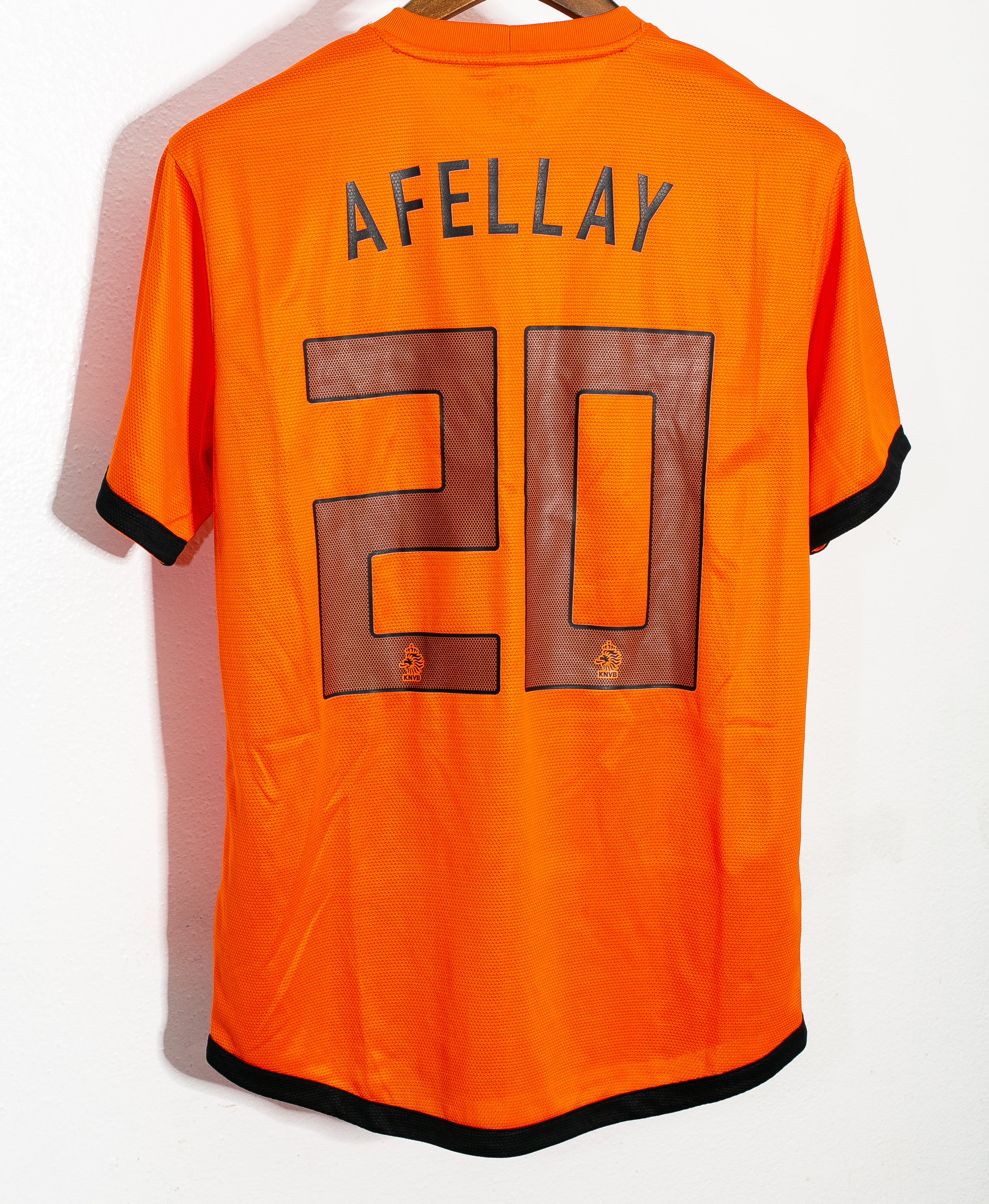 Holland No8 Afellay Home Soccer Country Jersey