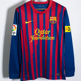 Barcelona 2011-12 Messi Long Sleeve Home Kit (M)