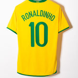 Brazil 2008 Ronaldinho Home Kit (M)