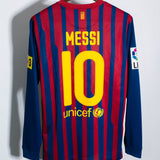 Barcelona 2011-12 Messi Long Sleeve Home Kit (M)