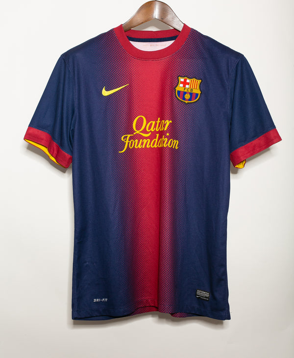 Barcelona 2012-13 David Villa Home Kit (L)
