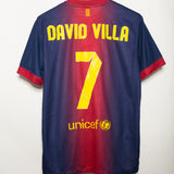 Barcelona 2012-13 David Villa Home Kit (L)