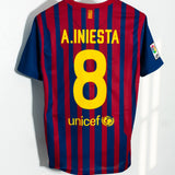 Barcelona 2011-12 Iniesta Home Kit (M)