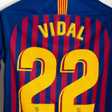 Barcelona 2018-19 Vidal Home Kit (S)