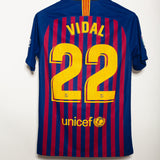 Barcelona 2018-19 Vidal Home Kit (S)