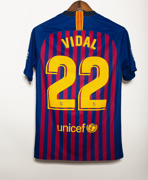 Barcelona 2018-19 Vidal Home Kit (S)