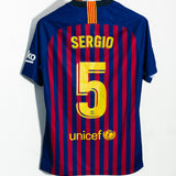Barcelona 2018-19 Busquets Home Kit (M)